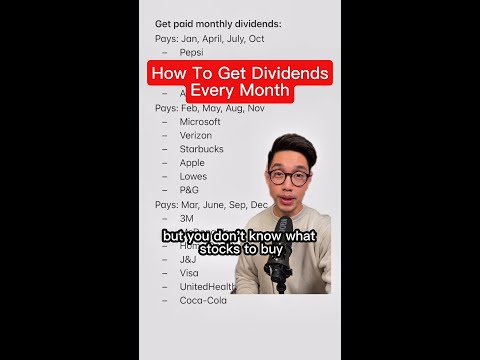 How To Get Dividends Every Month